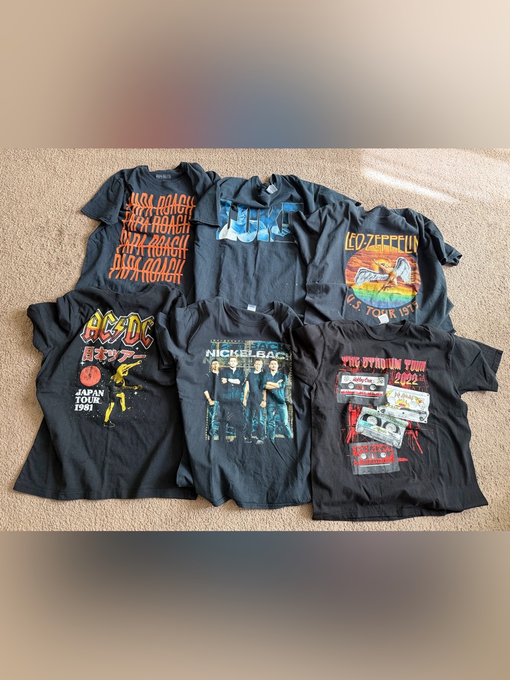 Black Band Tee - 6 Bundle